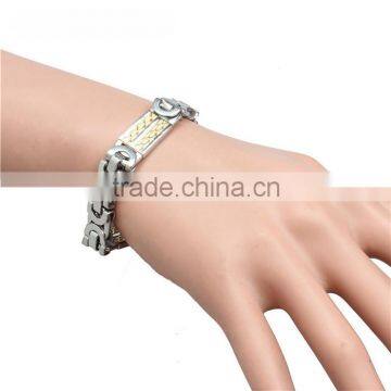 Factory Latest Design Punk Style Permanent Men Bracelet Stainless Steel Jewelry Most Popular Supplier's Choice photo-4