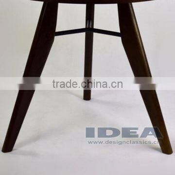 Replica Jean Prouve Gueridon Dining Table - Solid Ash Stained in Walnut Color photo-4