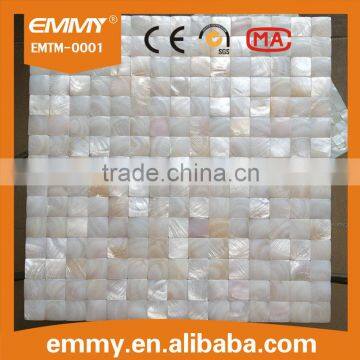 new product square convex natural white freshwater shell mosaic MOP tiles for sale