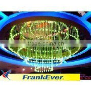 optical fiber chandelier customize hotel fiber optic chandeliers