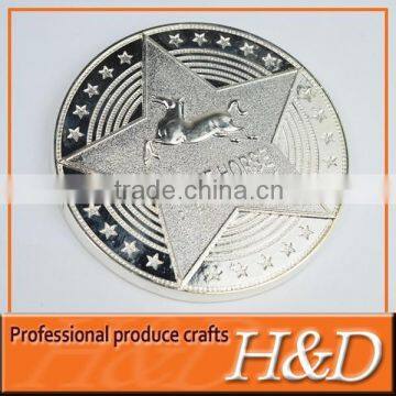 silver coin with customsized