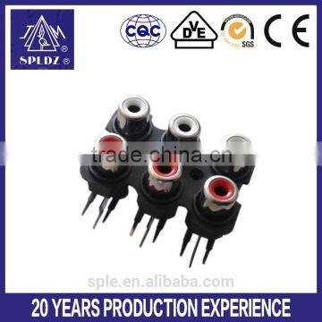 6pin av pin Jack connector borad AV6-8.4-7