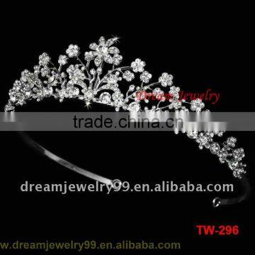 Womens Rhinestone Crown For Hairband Vintage Crystal Bridal Tiara For Wedding Accessory Party Flower