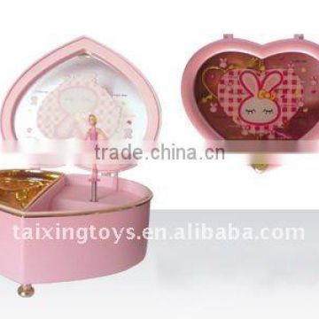 Kids music box with swan lake girl ,jewellery box