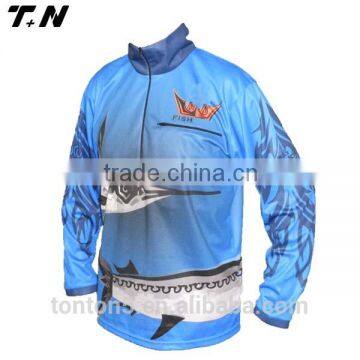 Hot selling custom fishing jersey wholesale , fishing apparel