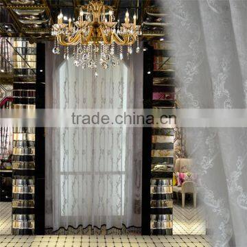 Home Decor Luxury Tulle Fabric Curtain Embroidery Roman Blinds photo-2