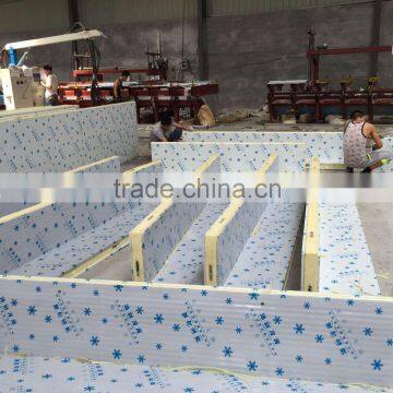 Wholesale price CE ct PU and SS steel material 75mm thickness sandwich panel price