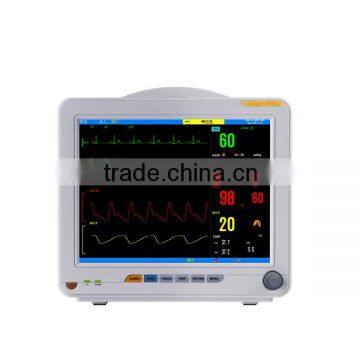 Advanced 12 Inch Screen Portable Patient Monitor-MSLMP03W Multi-parameter(ECG,SPO2,RESP, Pulse Rate, TEMP,NIBP) photo-2