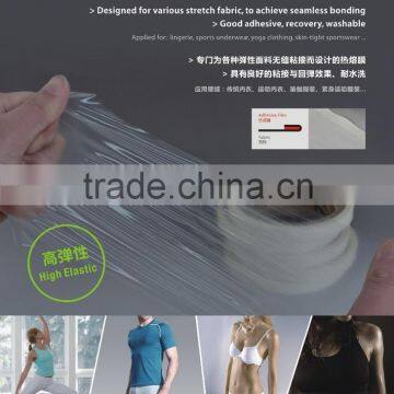 Hot melt adhesive film for seamless underwear