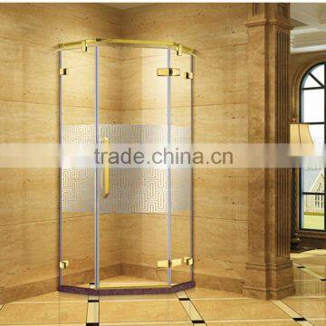 hot sale frameless golden shower enclosure manufacturers S9027