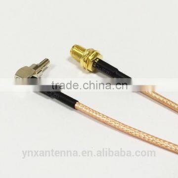 15CM Pigtail Coaxial Jumper Cable RG316 Extension Cord 6inch RP-SMA Female to CRC9 Male Right Angle RF Adapter Connector photo-3