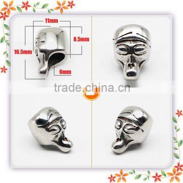 Stainless Steel Metal Bead Decorative Skull for Men Bracelet Making photo-5