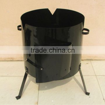 black matt steel powder coated oven for cast iron 15L Russian Kazan pot