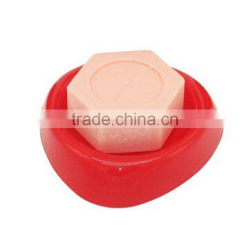 Red plastic soap dish for wedding gift