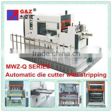 MWZ-Q series automatic cardboard die cutting creasing and stripping machine