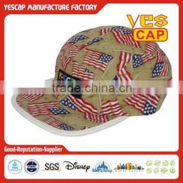 custom high quality sublimation 5 panel hat