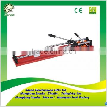 Enhanced sliding base tile cutter tool