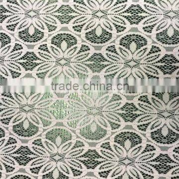 circle design nylon stretch lace fabric factory sale