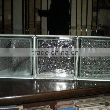 190*190*80mm Decorative Hollow Green Cloudy Block Glass /colored Block Glass With Best Price photo-4