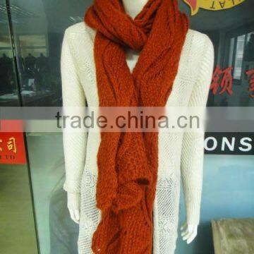 Long fashion knitted ladies Winter Scarf