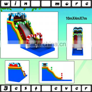 used commercial cheap inflatable water slides with pool slide