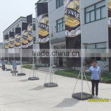 Aluminium Material Flagpoles 5m flag banner for advertising