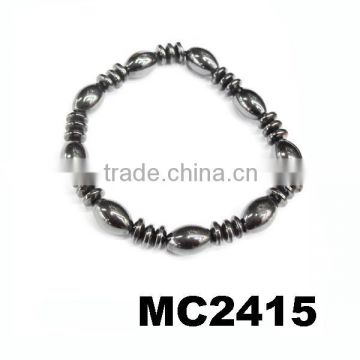 elastic black beaded bio magnetic bracelet wholesale