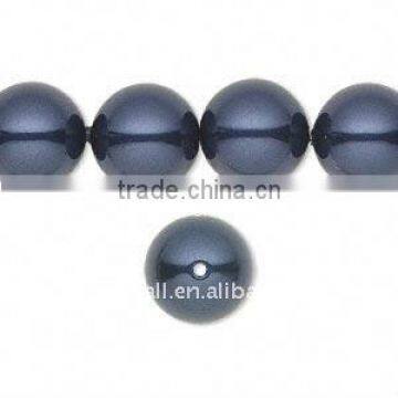 5811 Round Pearl, Austria Crystal, 12mm, Crystal Night Blue, 12mm, hole: 1.4mm, 100pcs/bag(SWAR-5811-12MM-001818)