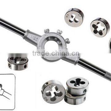 9PC Hand Cutting Tool Set Metric Round Dies Screw Threading Die Set photo-2