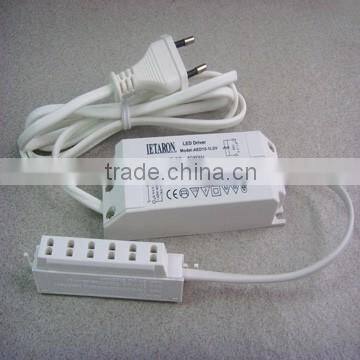 Wholesale 8W 12V LED Driver 12vdc LED Power Supply Indoor Transformer with 6-Way Junction Box Customized Plug