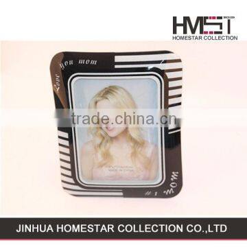 Factory wholesale white and black stripe photo frame