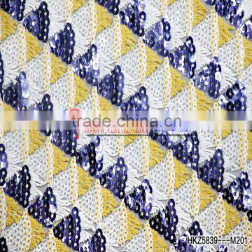 China Supplier Embroidery Factory Sequins Embroidery Apparel Cloth