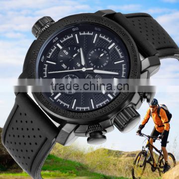 latest style Japan Movement Chronograph Sport Watch