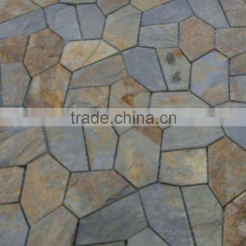 natural rusty cheap paving stone random slate tile