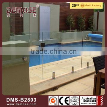 glass pool fencing / stainless steel swimming pool handrail