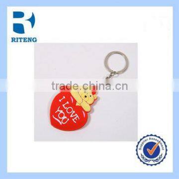 Promotional Key Chain Ring Red Heart Bear With Good Quality and Good Price