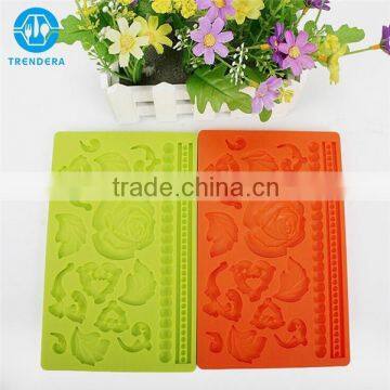 Silicone lace molds for cake decorating