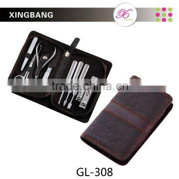manicure set with 9 pieces, beauty care equipement, nail care tools