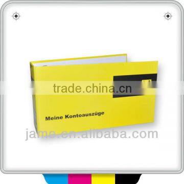 2013 Unique yellow cardboard laminated 3-ring paper binder