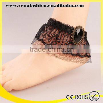 lace ethnic handmade anklet, antique anklets