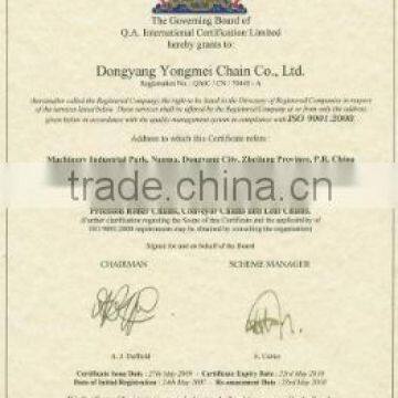 Certificates of quality