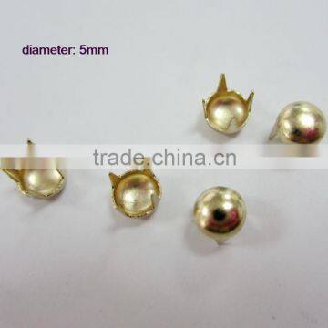 Factory metal round flat claw rivet, metal claw button