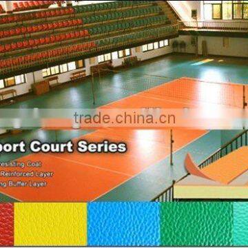 PVC Flooring for Volleyball Court/PVC sports floor / pvc vinyl flooring