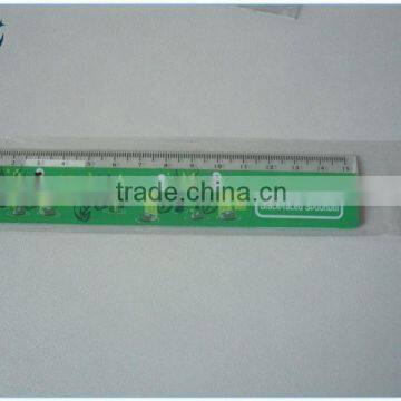 2015 Wholesale Cheap School Plastic Ruler 30cm Clear Plastic Ruler With Logo Printing photo-2