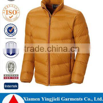 china suppliers new product wholesales clothing apparel & fashion jackets men full zip Men's goose down jacket