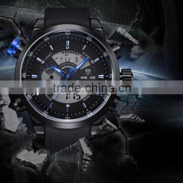WEIDE Men's multi-function analog sport digital watch men brands