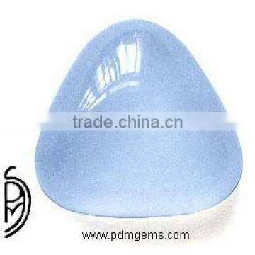 Blue Chalcedony Cabochon Plain Smooth Cab For Bracelets Denmark 8 MM Blue Chalcedony Cabochon Trillion