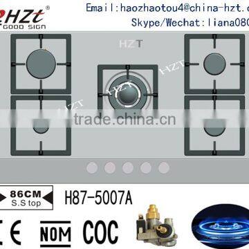 Corner 5 Burner Gas Cooker Hobs photo-3