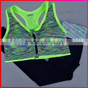 Wholesale Sports Gym Wear Tank Tops Bra Leggings for Women                        
                                                Quality Choice