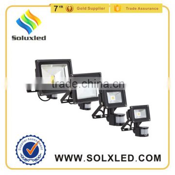 10w solar led flood light with pir motion sensor